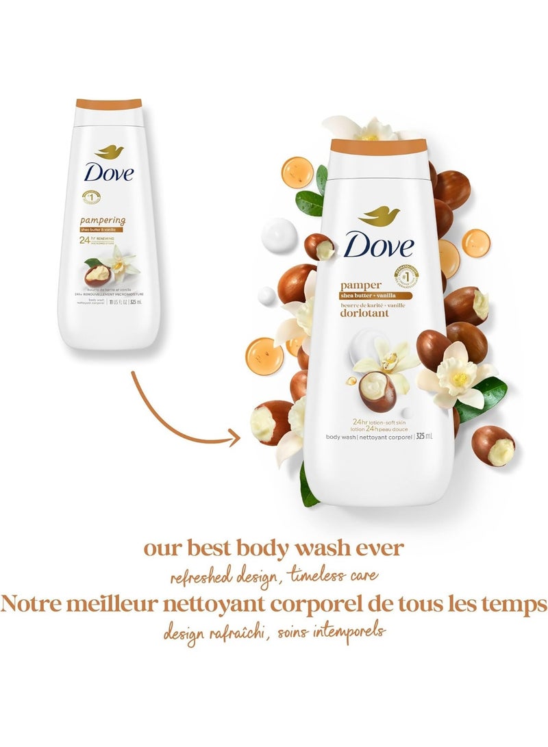 Dove Pampering Shea Butter & Vanilla Body Wash 325 ML - Image 2